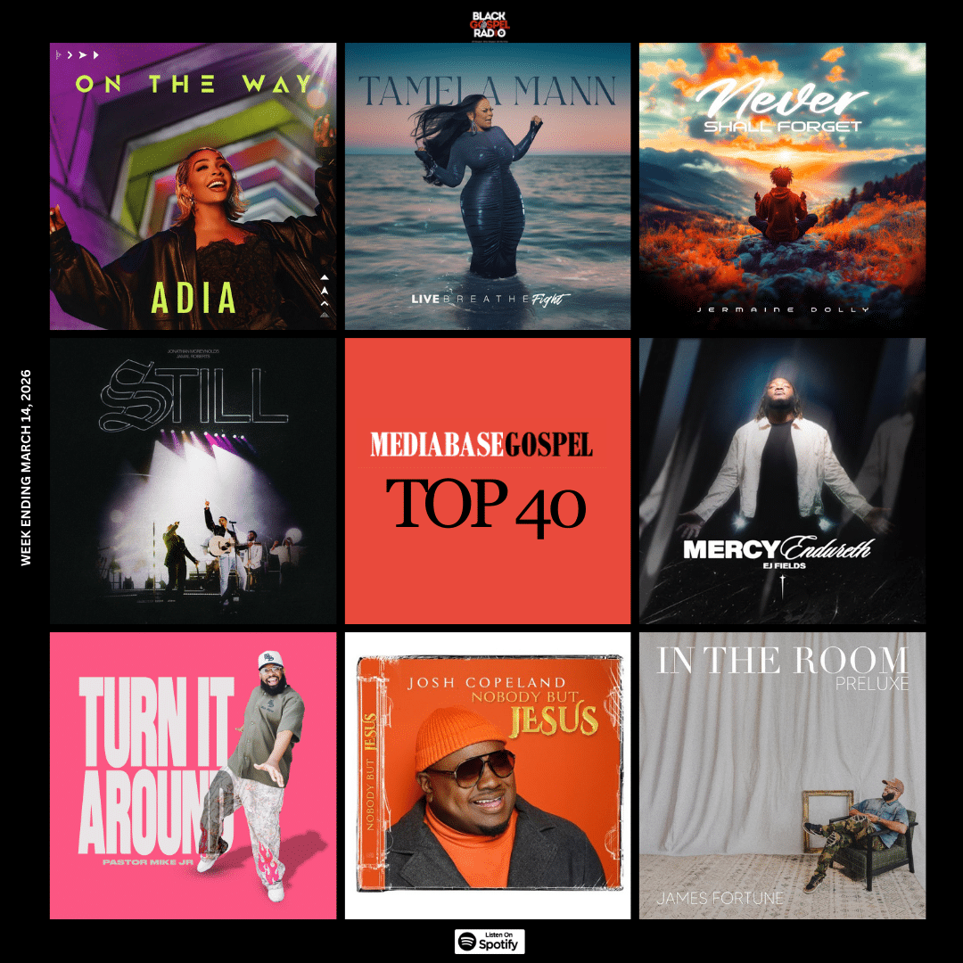 Mediabase Gospel Top 40 (Week Ending March 14, 2026)